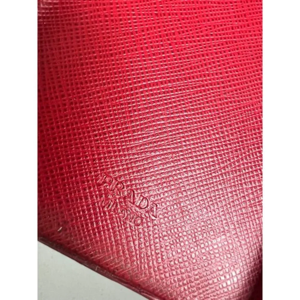 Authentic PRADA red Saffiano leather cover for iPhone 8 Plus